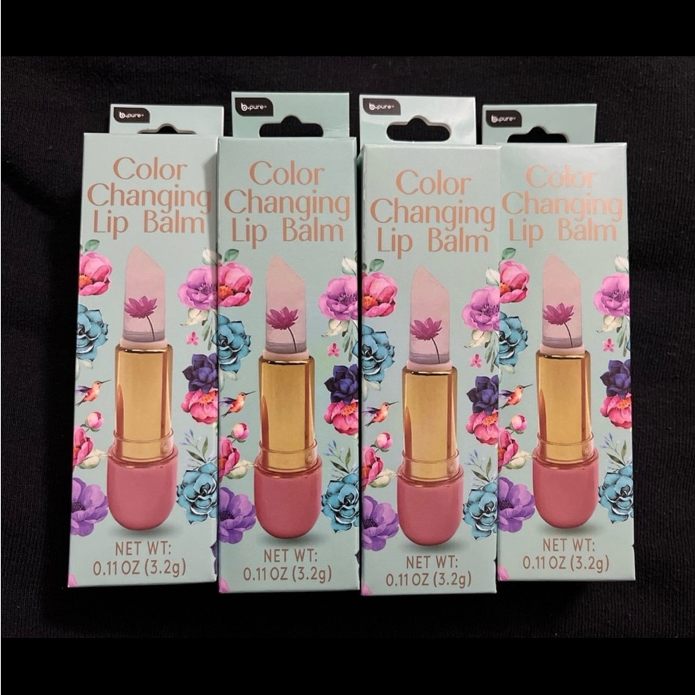 BPure Color Changing Lip Balm with Flower